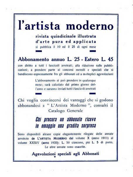 L'artista moderno giornale d'arte applicata