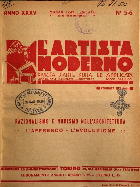 L'artista moderno giornale d'arte applicata