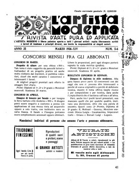 L'artista moderno giornale d'arte applicata