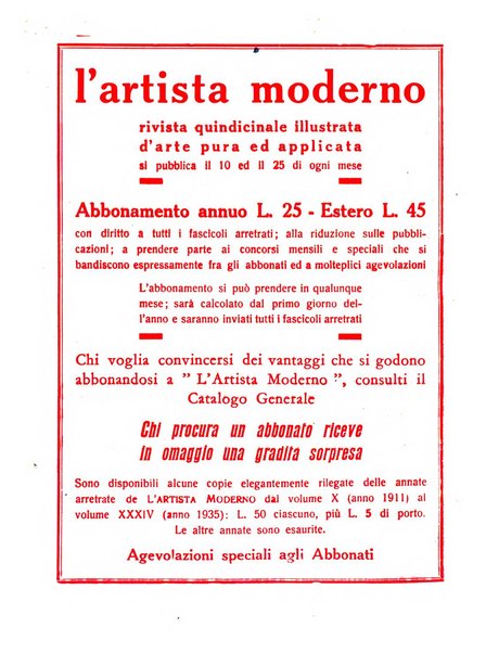 L'artista moderno giornale d'arte applicata