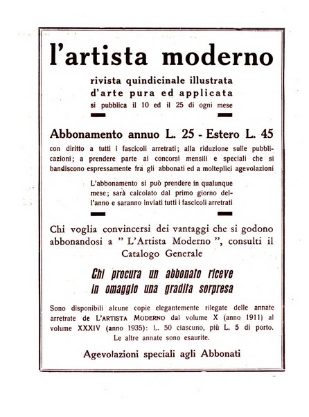 L'artista moderno giornale d'arte applicata