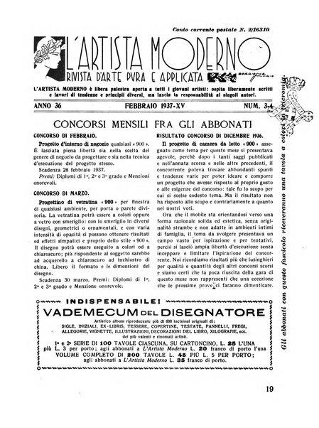 L'artista moderno giornale d'arte applicata