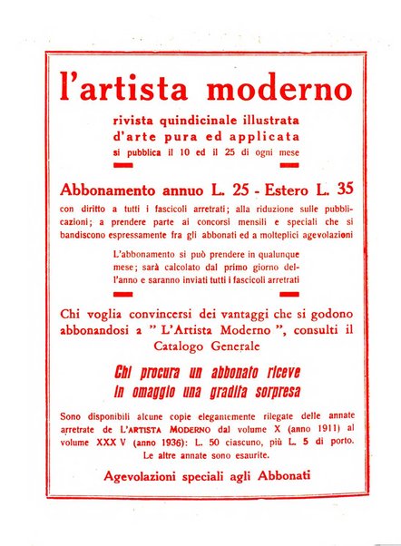 L'artista moderno giornale d'arte applicata