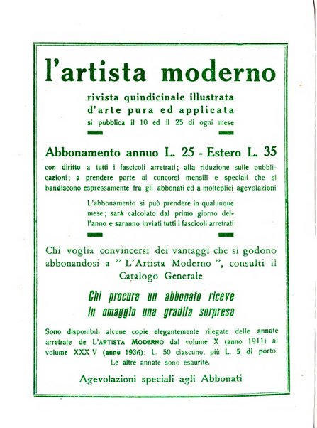 L'artista moderno giornale d'arte applicata