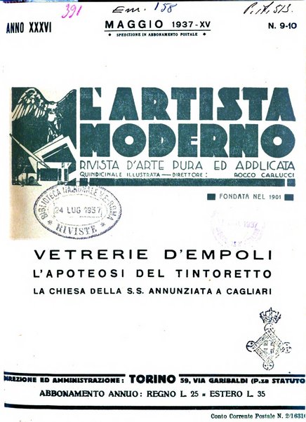 L'artista moderno giornale d'arte applicata