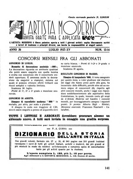 L'artista moderno giornale d'arte applicata