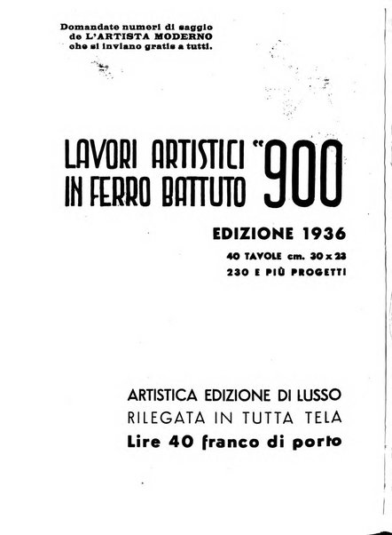 L'artista moderno giornale d'arte applicata