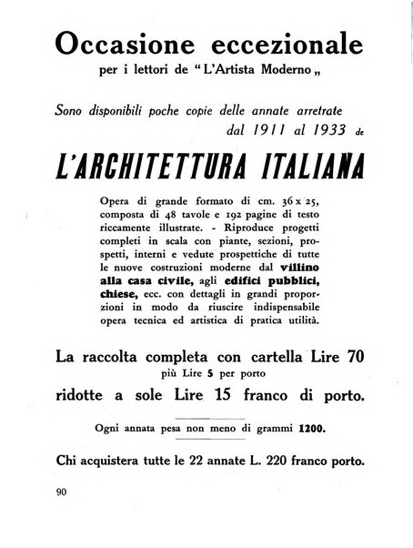 L'artista moderno giornale d'arte applicata