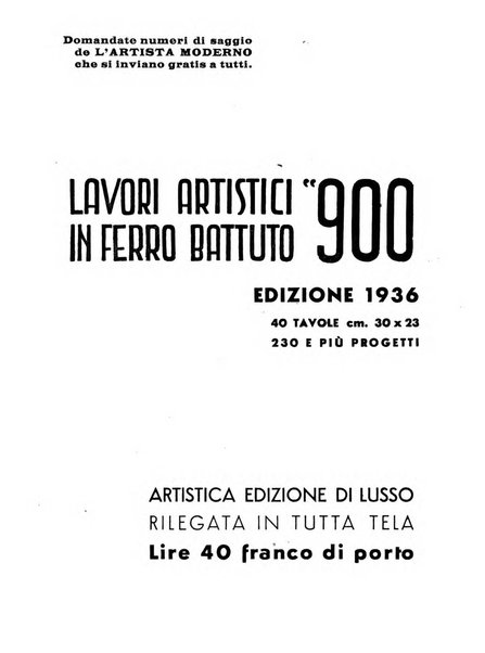 L'artista moderno giornale d'arte applicata