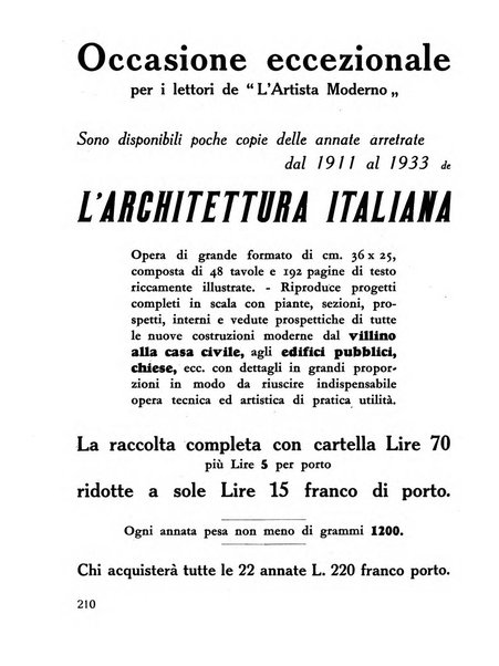 L'artista moderno giornale d'arte applicata