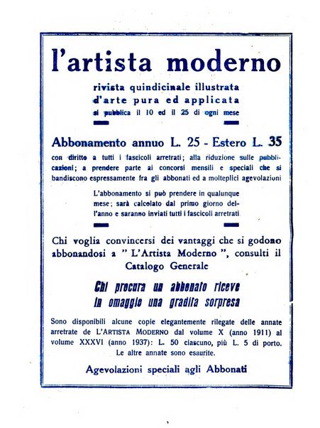 L'artista moderno giornale d'arte applicata