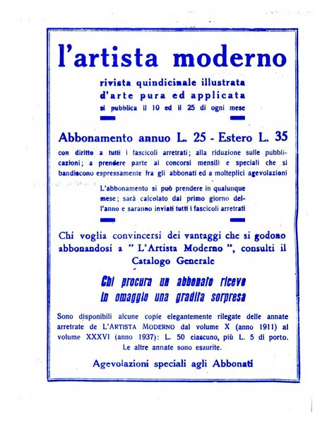 L'artista moderno giornale d'arte applicata