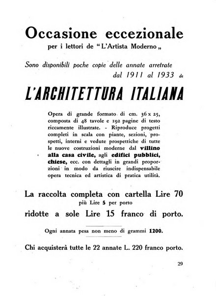 L'artista moderno giornale d'arte applicata