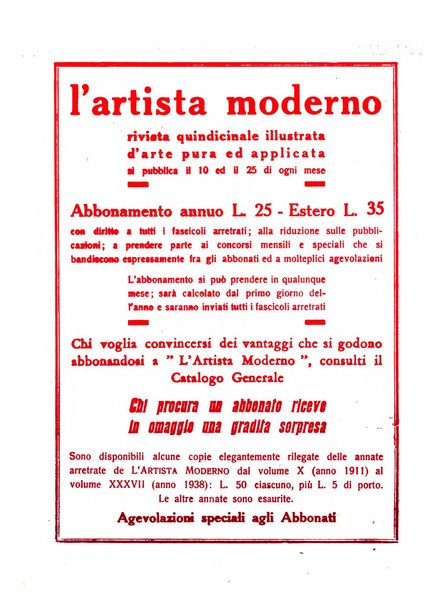 L'artista moderno giornale d'arte applicata