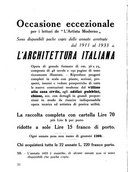 L'artista moderno giornale d'arte applicata