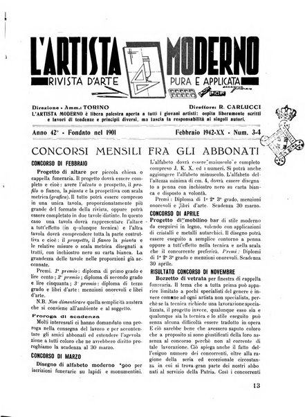 L'artista moderno giornale d'arte applicata