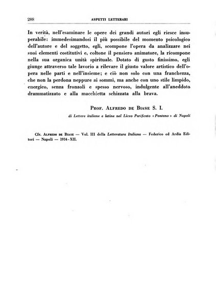 Aspetti letterari bimestrale di lettere, scienze ed arti