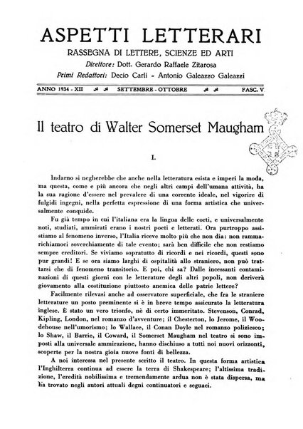 Aspetti letterari bimestrale di lettere, scienze ed arti