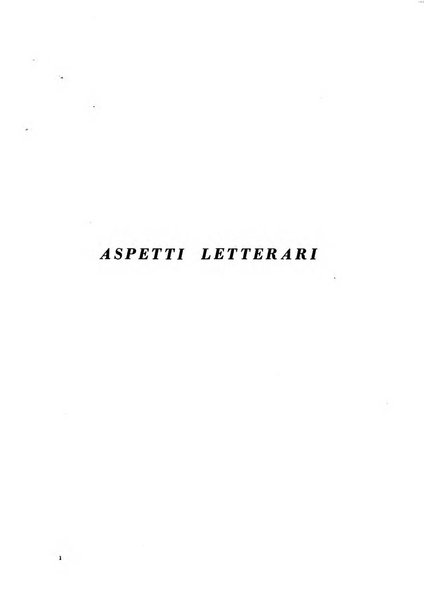 Aspetti letterari bimestrale di lettere, scienze ed arti