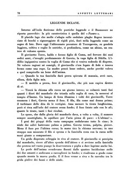 Aspetti letterari bimestrale di lettere, scienze ed arti