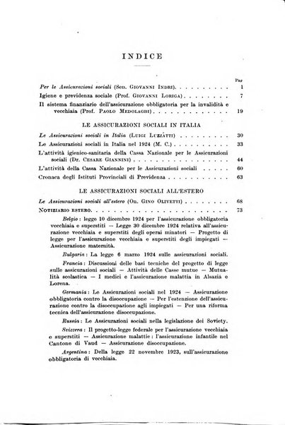 Le assicurazioni sociali pubblicazione della Cassa nazionale per le assicurazioni sociali