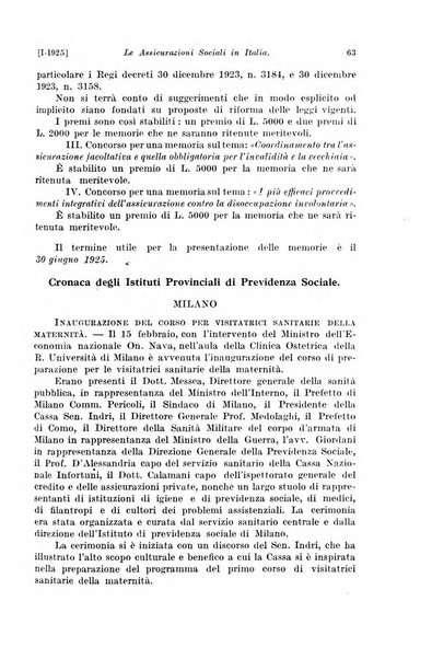 Le assicurazioni sociali pubblicazione della Cassa nazionale per le assicurazioni sociali