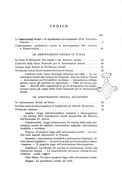 Le assicurazioni sociali pubblicazione della Cassa nazionale per le assicurazioni sociali