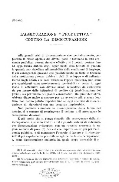 Le assicurazioni sociali pubblicazione della Cassa nazionale per le assicurazioni sociali