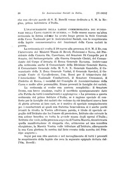 Le assicurazioni sociali pubblicazione della Cassa nazionale per le assicurazioni sociali