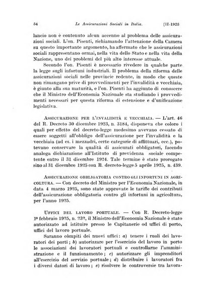 Le assicurazioni sociali pubblicazione della Cassa nazionale per le assicurazioni sociali