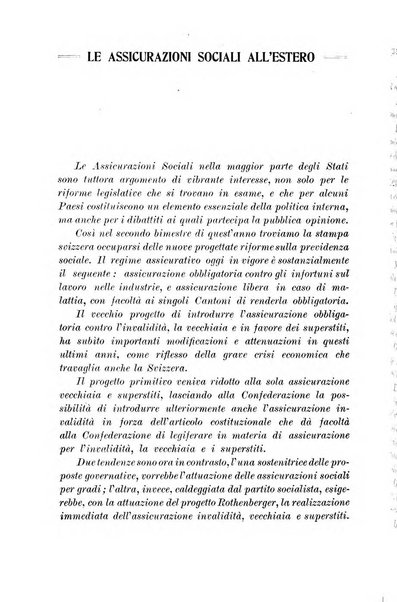 Le assicurazioni sociali pubblicazione della Cassa nazionale per le assicurazioni sociali