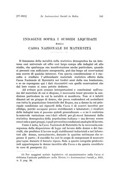 Le assicurazioni sociali pubblicazione della Cassa nazionale per le assicurazioni sociali