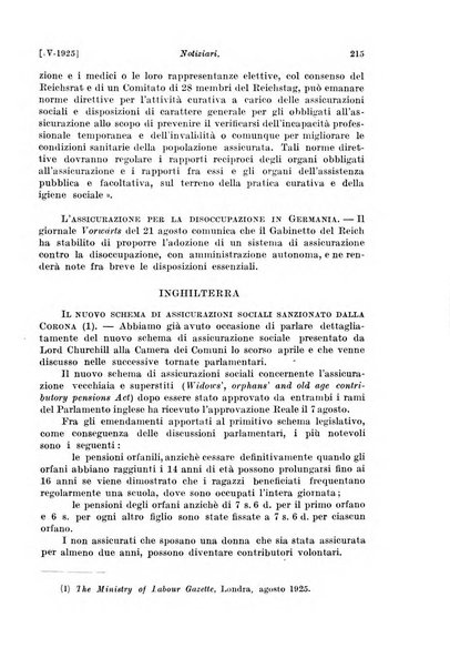 Le assicurazioni sociali pubblicazione della Cassa nazionale per le assicurazioni sociali