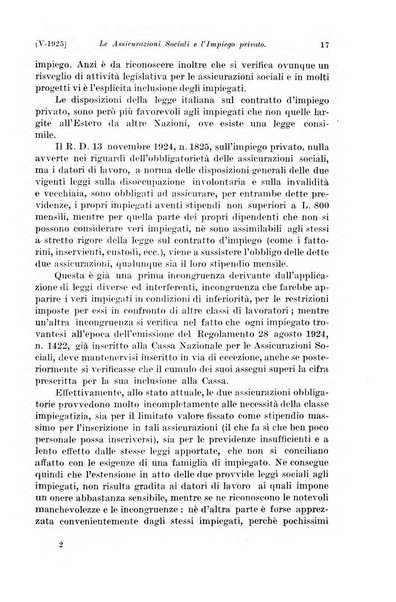 Le assicurazioni sociali pubblicazione della Cassa nazionale per le assicurazioni sociali