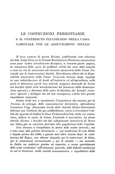 Le assicurazioni sociali pubblicazione della Cassa nazionale per le assicurazioni sociali