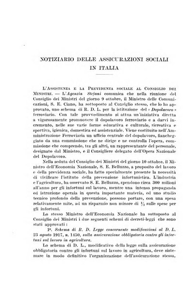 Le assicurazioni sociali pubblicazione della Cassa nazionale per le assicurazioni sociali