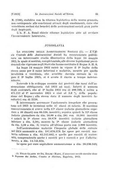 Le assicurazioni sociali pubblicazione della Cassa nazionale per le assicurazioni sociali