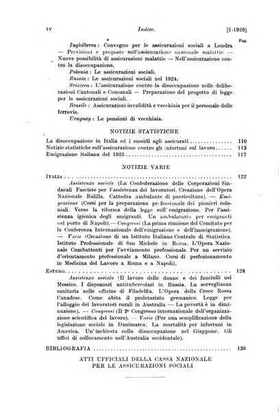 Le assicurazioni sociali pubblicazione della Cassa nazionale per le assicurazioni sociali