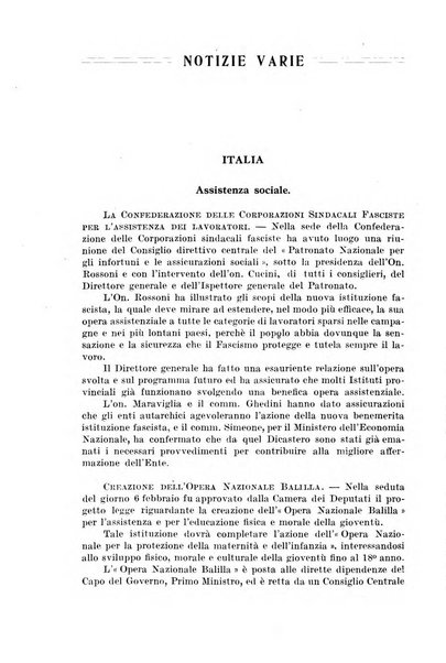 Le assicurazioni sociali pubblicazione della Cassa nazionale per le assicurazioni sociali