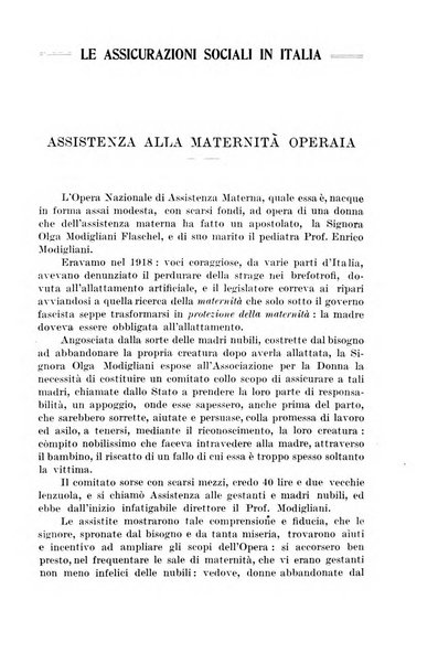 Le assicurazioni sociali pubblicazione della Cassa nazionale per le assicurazioni sociali