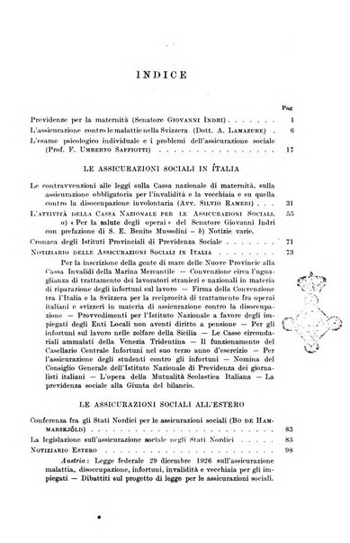 Le assicurazioni sociali pubblicazione della Cassa nazionale per le assicurazioni sociali