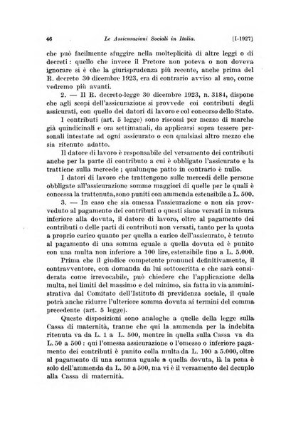 Le assicurazioni sociali pubblicazione della Cassa nazionale per le assicurazioni sociali