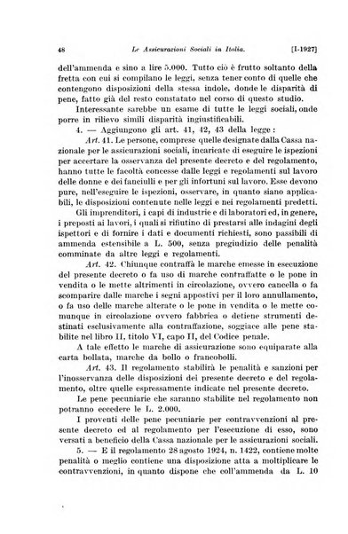 Le assicurazioni sociali pubblicazione della Cassa nazionale per le assicurazioni sociali