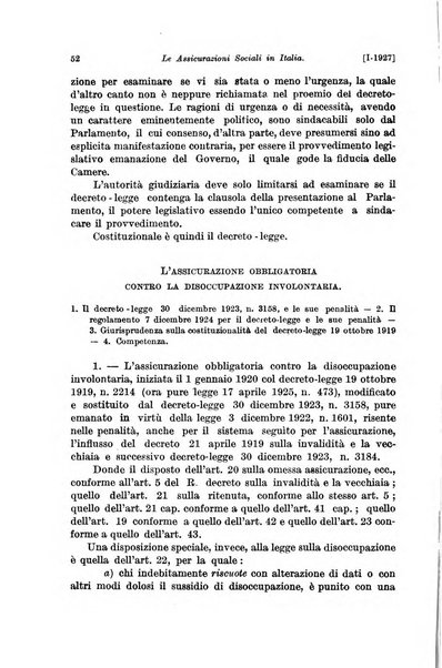 Le assicurazioni sociali pubblicazione della Cassa nazionale per le assicurazioni sociali