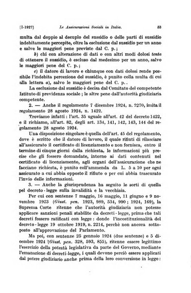 Le assicurazioni sociali pubblicazione della Cassa nazionale per le assicurazioni sociali