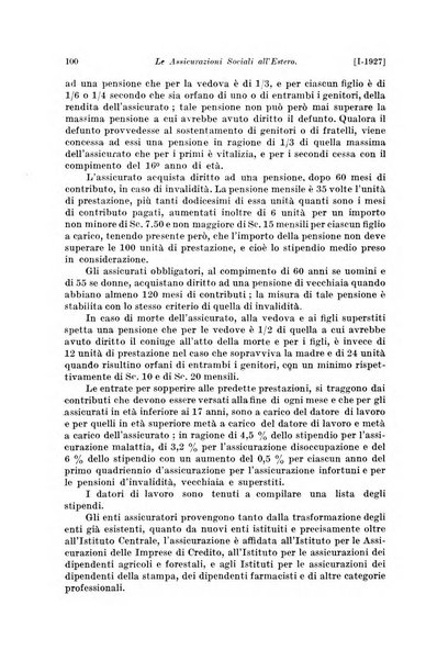 Le assicurazioni sociali pubblicazione della Cassa nazionale per le assicurazioni sociali