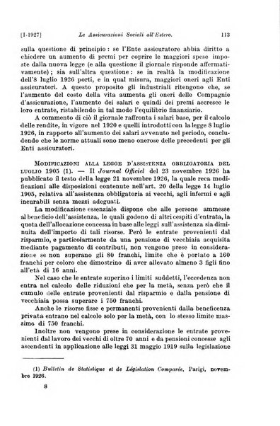 Le assicurazioni sociali pubblicazione della Cassa nazionale per le assicurazioni sociali