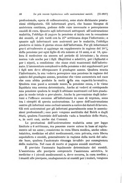 Le assicurazioni sociali pubblicazione della Cassa nazionale per le assicurazioni sociali