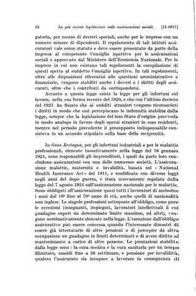 Le assicurazioni sociali pubblicazione della Cassa nazionale per le assicurazioni sociali