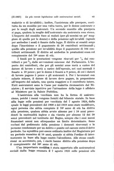 Le assicurazioni sociali pubblicazione della Cassa nazionale per le assicurazioni sociali